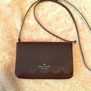Kate Spade Black Scalloped Purse